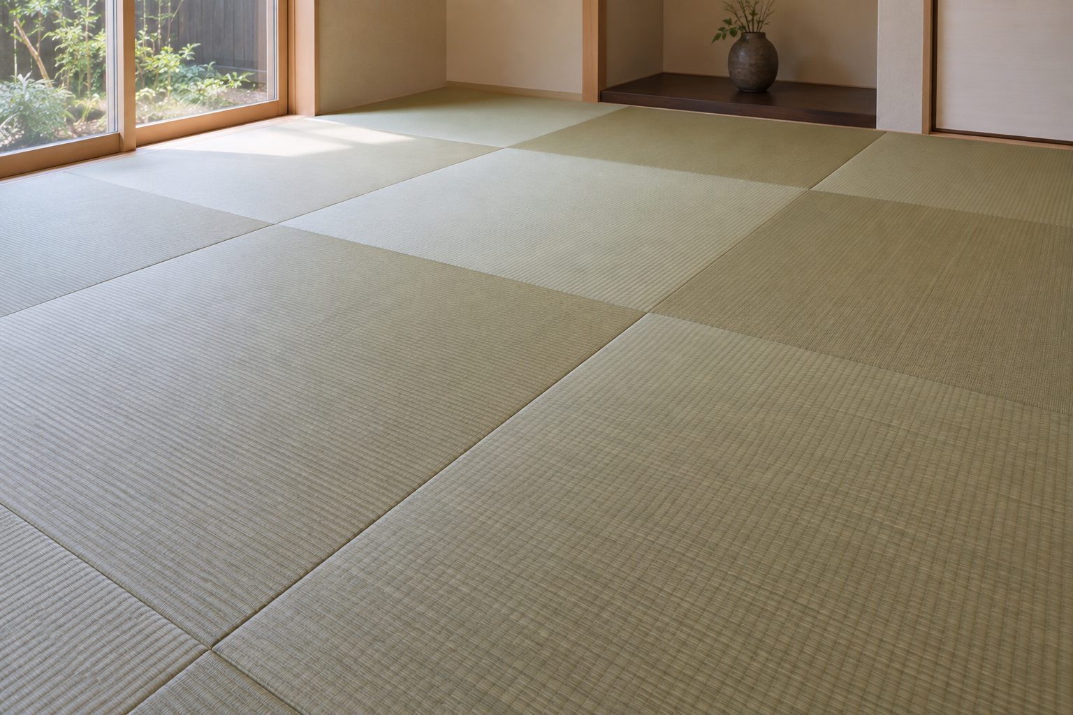 琉球畳を市松敷きにした和室(イメージ)